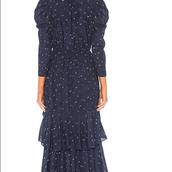 JOIE wrap-effect  printed seersucker midi dress - Picture 3 of 10